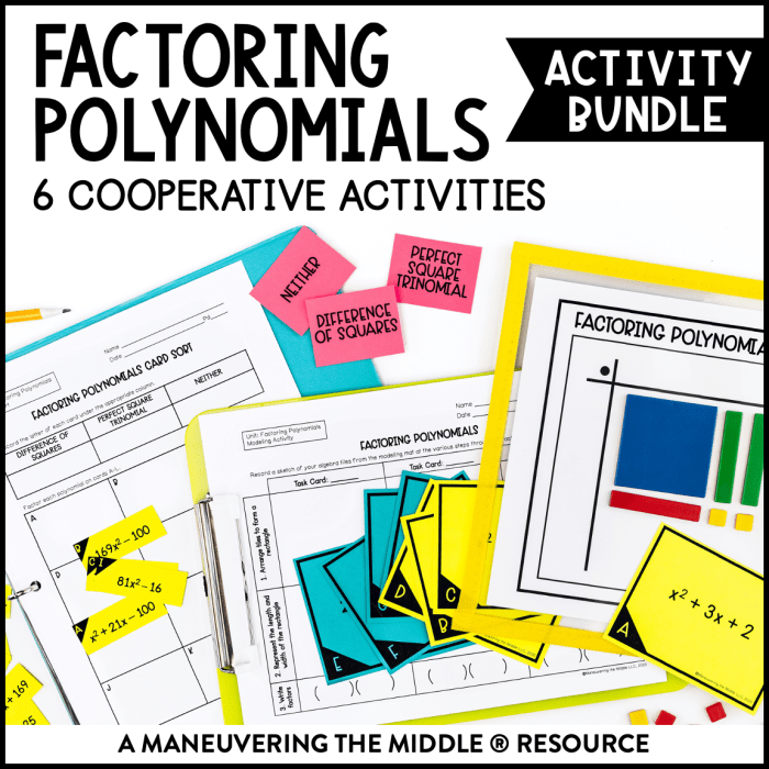 Unit 1 fundamental skills homework 2 factoring polynomials